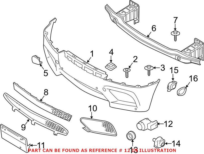 BMW Park Assist Sensor - Front and Rear 66202180495